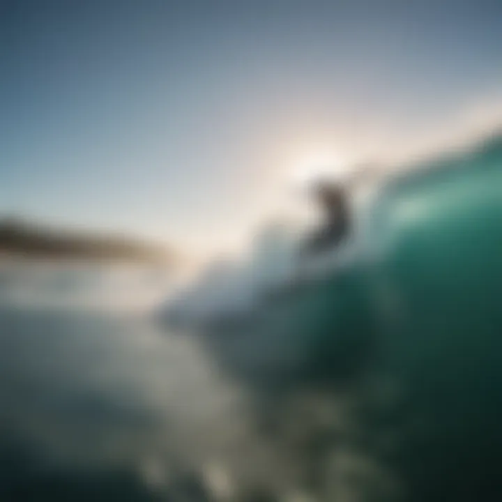 A wake surfing enthusiast practicing techniques on calm waters.