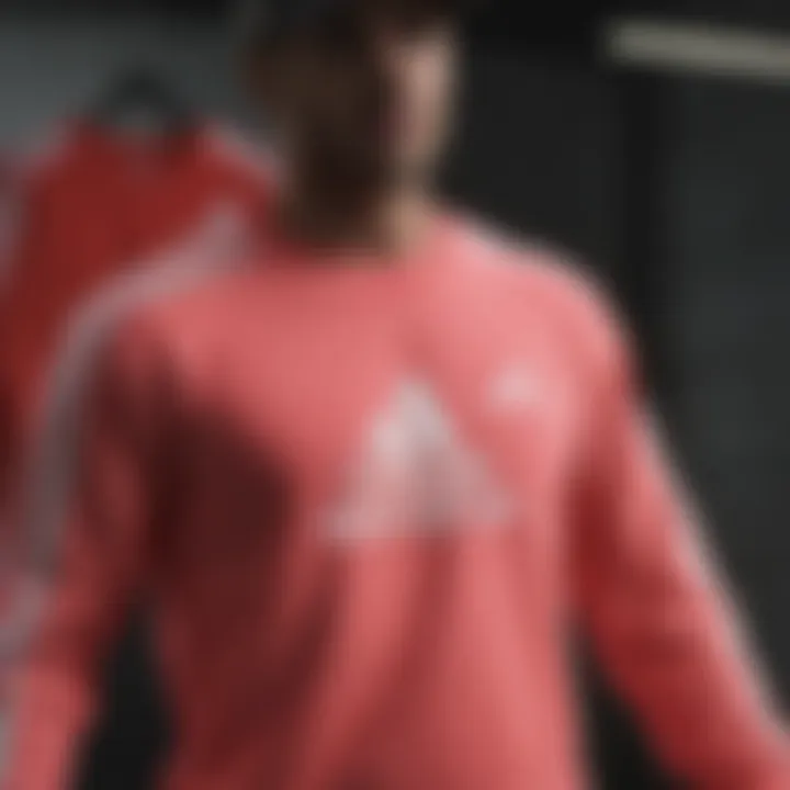 Adidas crewneck sweatshirt displayed in various color options, emphasizing its versatility.