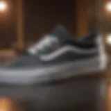 Close-up of Vans skate shoe design highlighting durability and style