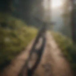 A scenic mountain trail perfect for biking
