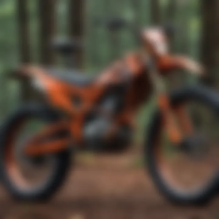 Trail riding bike with advanced frame material