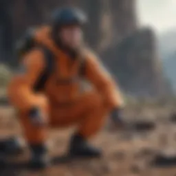 Durable canvas overalls designed for extreme sports