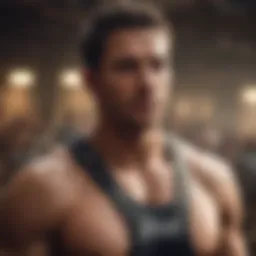 Athlete showcasing cause-driven apparel during an extreme sports event