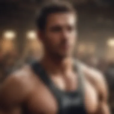Athlete Embracing Cause-Driven Apparel Athlete showcasing cause-driven apparel during an extreme sports event