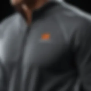 Close-up of Champion sweat suit fabric highlighting comfort and performance