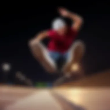 Extreme sports athlete performing a trick while wearing Chuck Taylor All Stars.