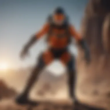 Athlete in Extreme Sports Gear Dynamic athlete in action wearing extreme sports gear