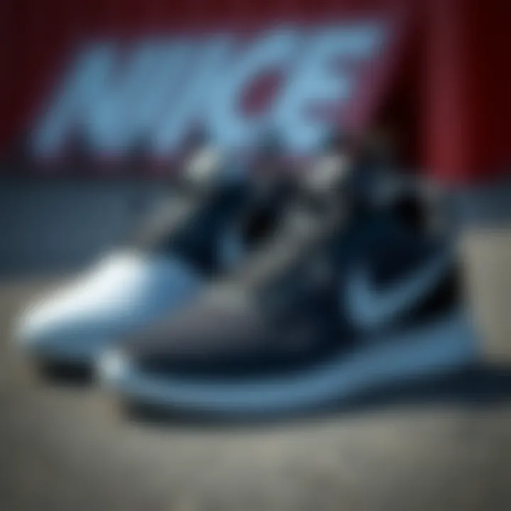 Comparison of Nike Workout Shoe Models Comparison of various black and white Nike workout shoe models