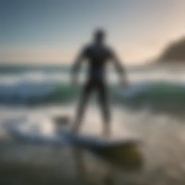 A person riding a wave on a foam body board