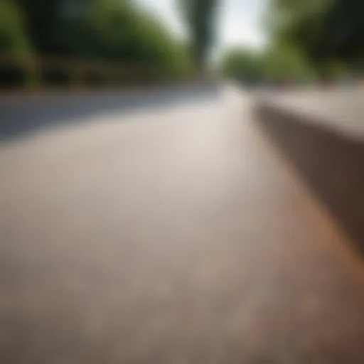 A detailed view of a masonite skate ramp showcasing its smooth surface.