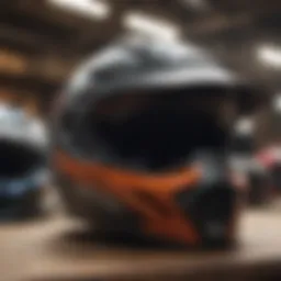 Different types of motocross helmets