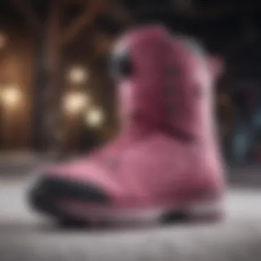 Collection of pink snowboard boots from various brands