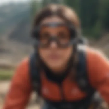 Extreme Sports Performance with Zeal Goggles Athlete wearing Zeal goggles during extreme sports performance
