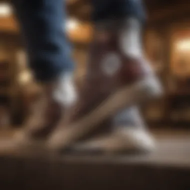 Embracing Adventure with Converse All Star Leather High Tops Extreme sports enthusiast wearing Converse All Star Leather High Tops