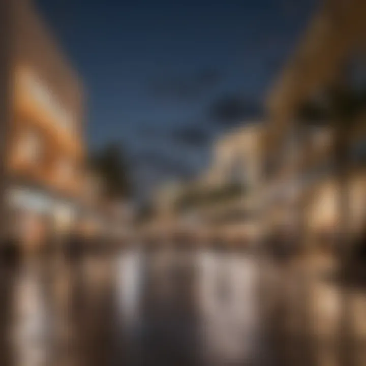 A vibrant shopping scene filled with excited shoppers