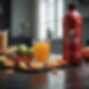 Nutritional Essentials for Fitness Colorful array of nutritional foods emphasizing fitness