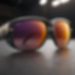 Sleek profile of electric sunglasses showcasing innovative design
