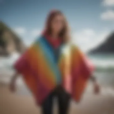 Various surf poncho designs laid out for comparison