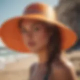 A vibrant surf hat designed for sun protection while surfing