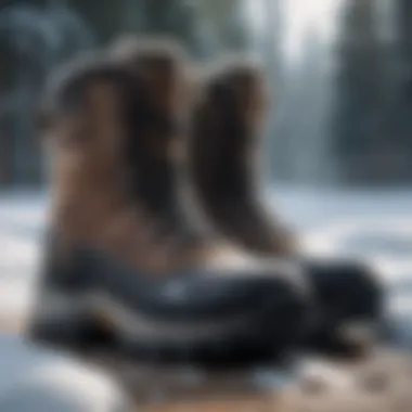 Durable snow boots designed for traction in extreme conditions