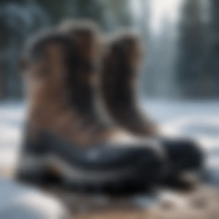 Durable snow boots designed for traction in extreme conditions