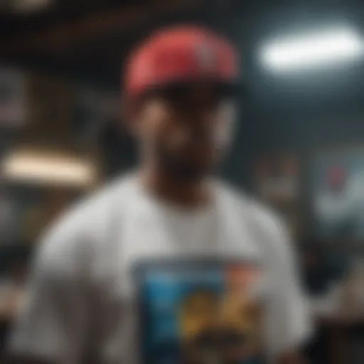 Vibrant collection of rapper graphic tees showcasing hip-hop culture.
