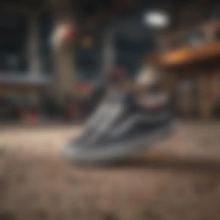Vans shoes in action during extreme sports, demonstrating their performance and durability.
