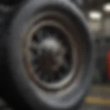 Close-up of Spitfire wheels showcasing their design and texture