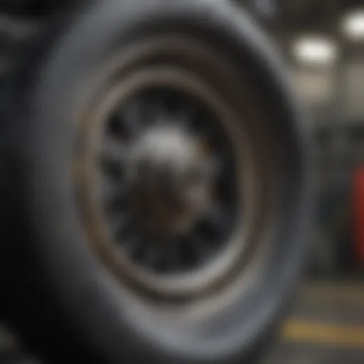 Close-up of Spitfire wheels showcasing their design and texture