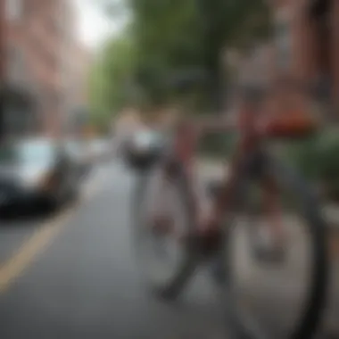 A scenic view of Boston, highlighting bike-friendly routes.