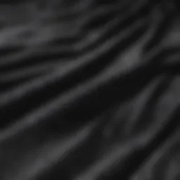 A close-up view of black camo fabric showcasing intricate patterns.