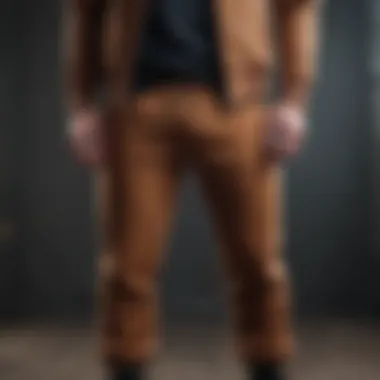 Materials used for crafting high-quality brown sweatpants