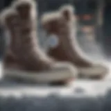 A close-up of Converse Snow Boots showcasing their unique design and rugged features