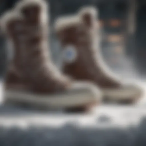 A close-up of Converse Snow Boots showcasing their unique design and rugged features