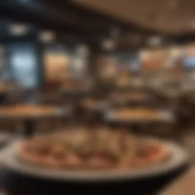 Dining area within the mall featuring diverse cuisine options