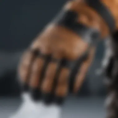 Quality Materials in Dakine Snowboard Gloves Detailed view of the materials used in Dakine snowboard gloves