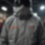 Close-up of a DC snowboard coat showcasing its innovative fabric technology
