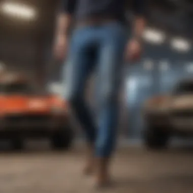 Styling Options with Discount Jeans A stylish outfit featuring discount jeans paired with trendy accessories.