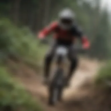 Community Engagement Community members engaging in downhill MTB events
