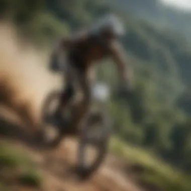 Thrilling Race Moments A thrilling downhill race in action with spectators