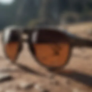 Close-up of Dragon sunglasses showcasing innovative lens technology