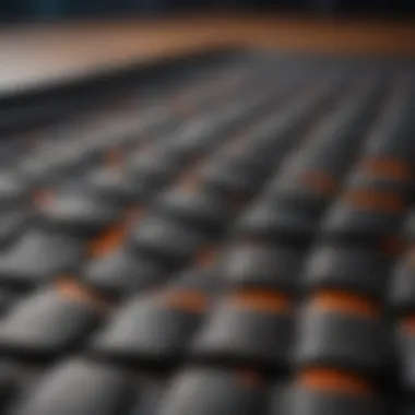 Detailed View of EVA Traction Pad Texture EVA traction pad close-up showcasing texture and grip