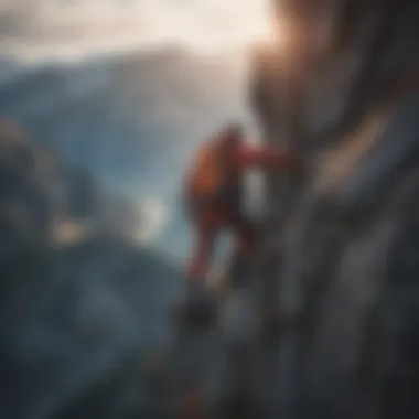 Conquering Heights: The Allure of Mountain Climbing Breathtaking landscape view of mountain climbing
