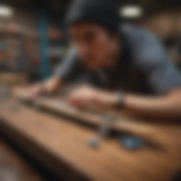 A vibrant fingerboarding community engaged in a session