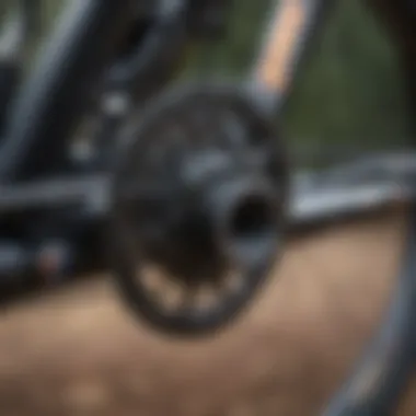 Innovative Bike Components Close-up of mountain bike components showcasing technology