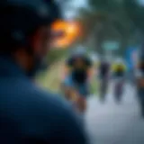 Vibrant community cycling event showcasing camaraderie