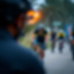 Vibrant community cycling event showcasing camaraderie