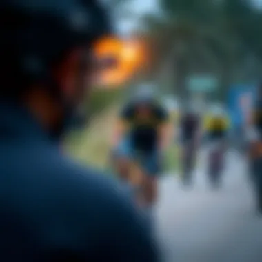 Vibrant community cycling event showcasing camaraderie