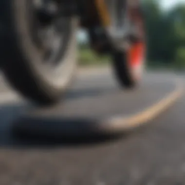 A comparison image displaying different types of tire systems used in longboarding.