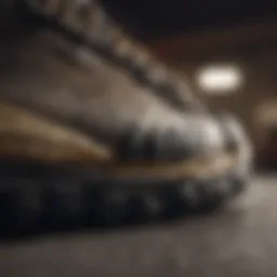 Close-up of Michelin shoe sole showcasing advanced grip technology